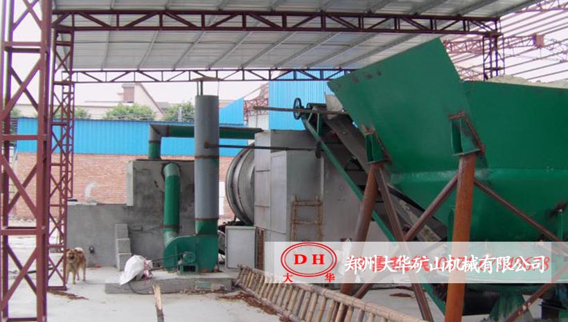 江苏常州Φ2.0×3米沙子烘干机生产现场